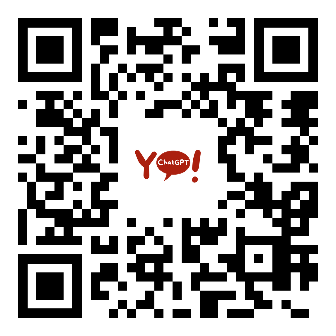 Scan this QR code to try YoChatGPT!